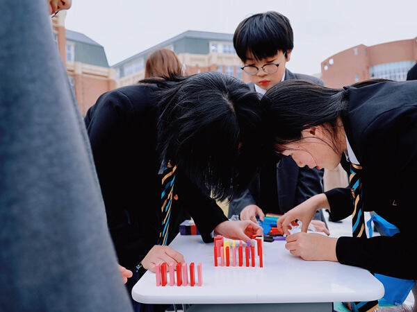 在校100天庆典,南通惠立学校